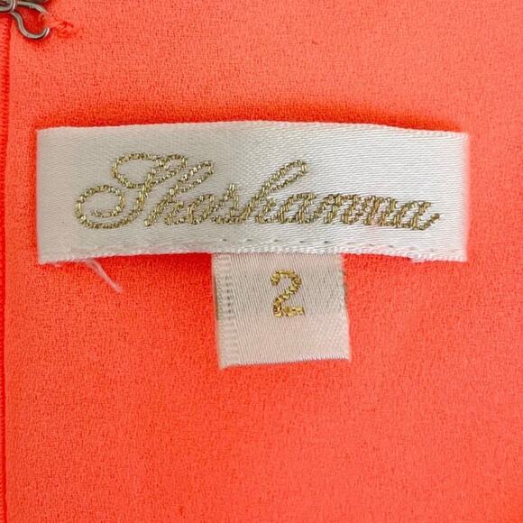 Shoshanna Katrina Neon Orange Ruffle Cap Sleeve Sheath Mini Dress - Picture 10 of 10